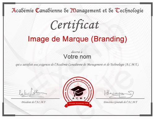 photo du certificat introduction management de l'académie canadienne de Management et de Technologie